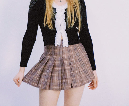 Jennie Checkered Skirt